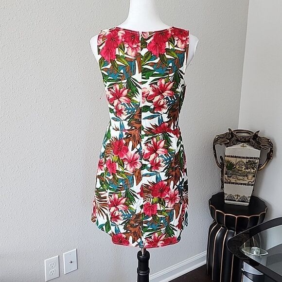 ANTHROPOLOGIE Everly Tropical Floral Dress - Picture 4 of 11